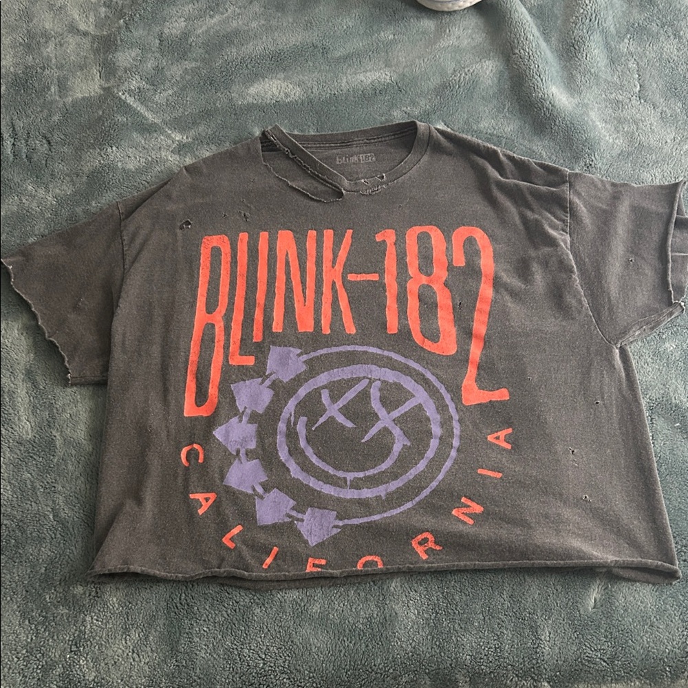 Blink-182 Distressed Oversized Tee